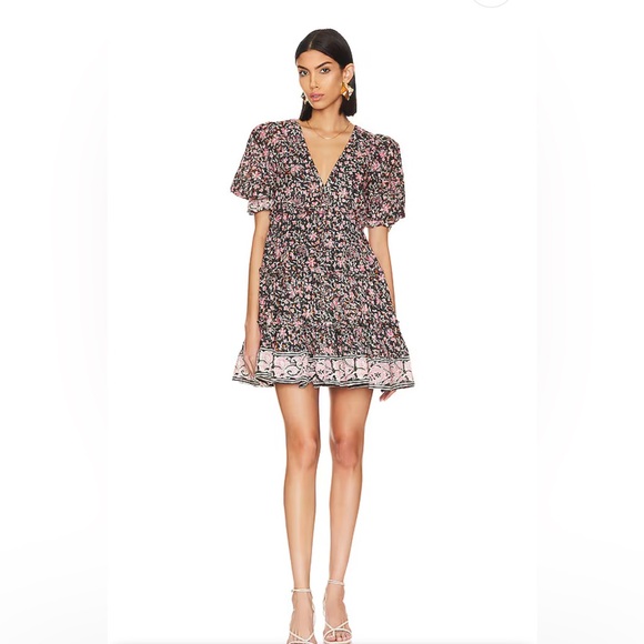 Cleobella Lauren Mini Dress in Fan Print NWT - Picture 1 of 4